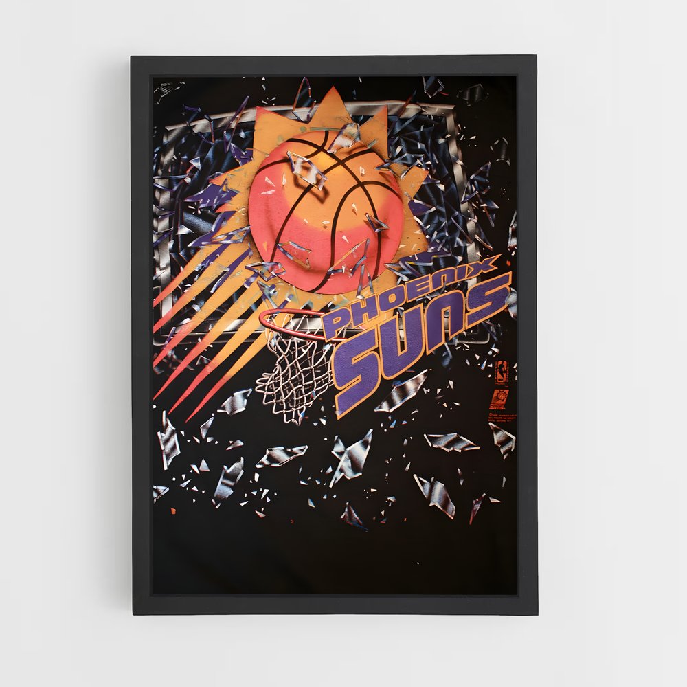 Poster Suns & Hoops – affiche Basketball (vue 2)